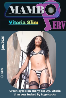 Green-eyes slim ebony beauty, Vitoria Slim gets fucked by huge cocks's Cam show and profile